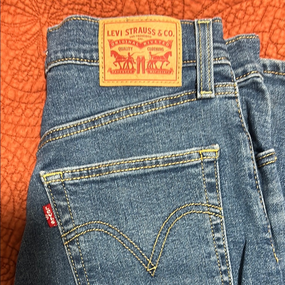 Levi's Blue Ribcage Boot Jeans